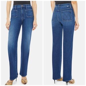 MOTHER Patch Pocket Straight Leg Jeans